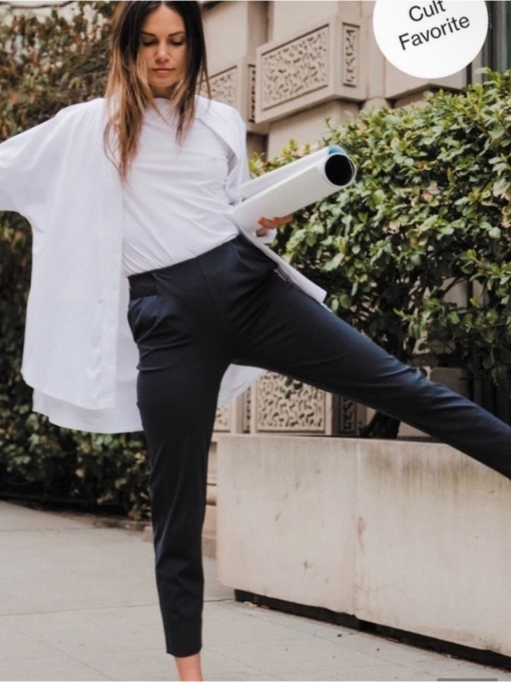 Aday Turn It Up Pants in Midnight Navy Blue Travel Corpcore Athleisure Size XS